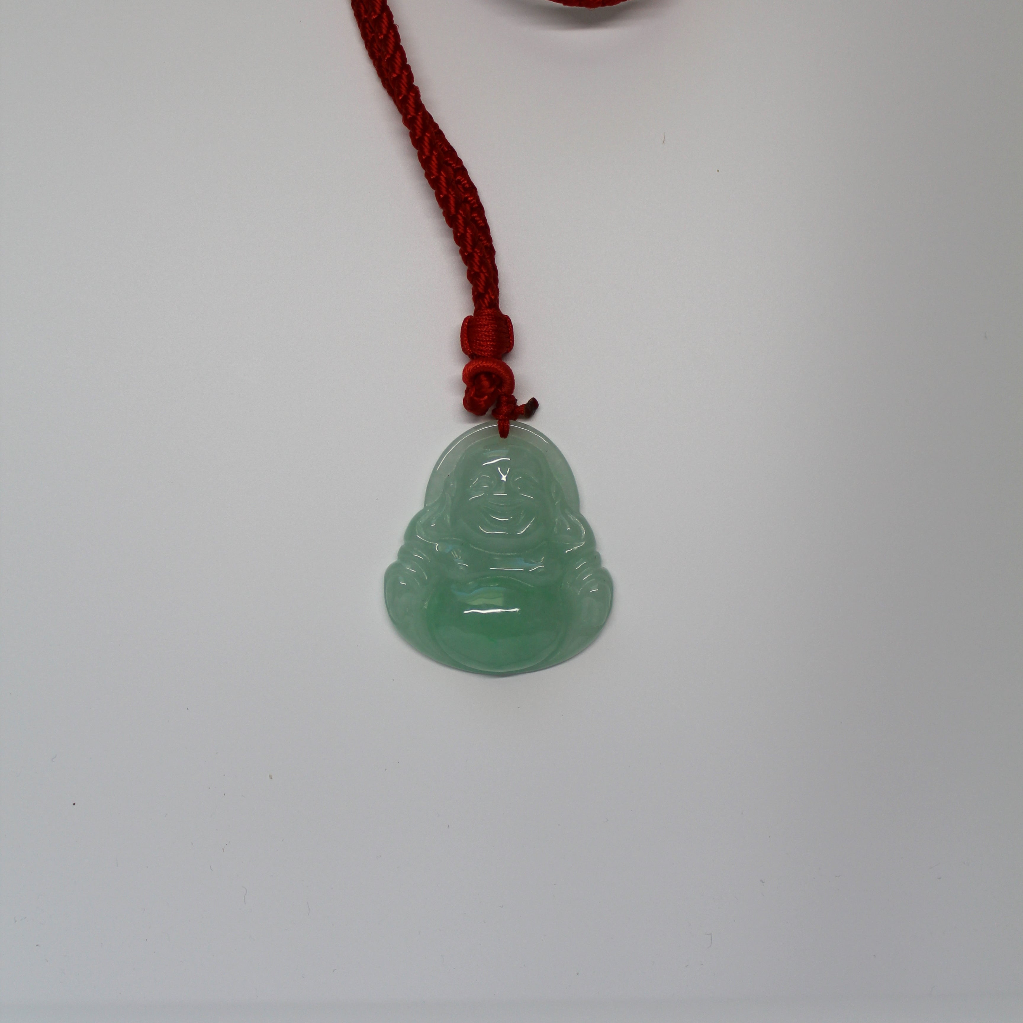 Laughing Buddha Jade Pendant